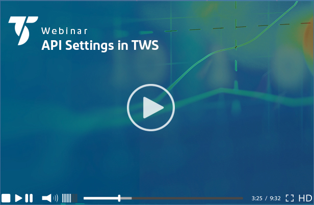 TSG - API settings in TWS